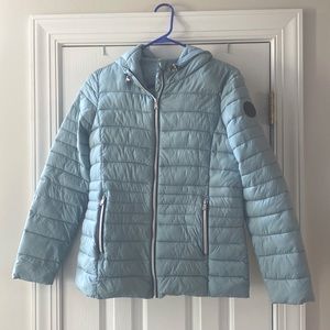 Point Zero Women’s Lightweight Puffer Jacket - Baby Blue